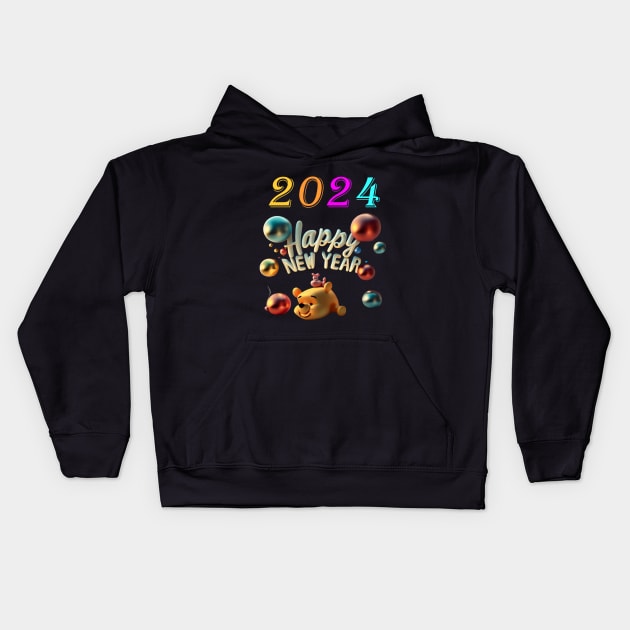 Happy New year---2024 Kids Hoodie by your best store